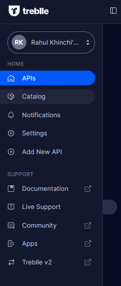 API Catalog Option