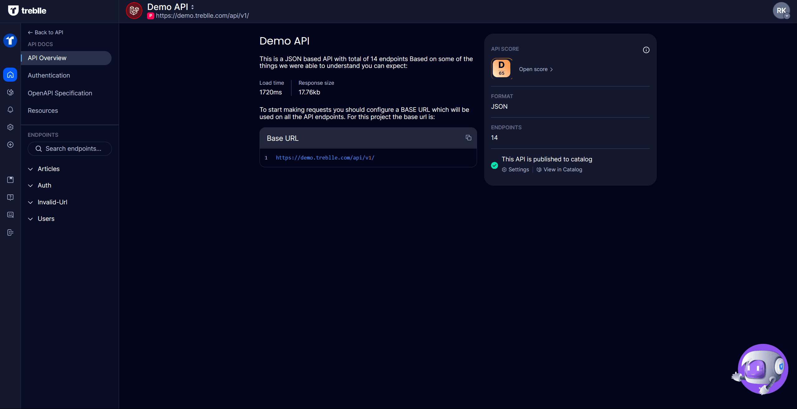 API Documentation Dashboard