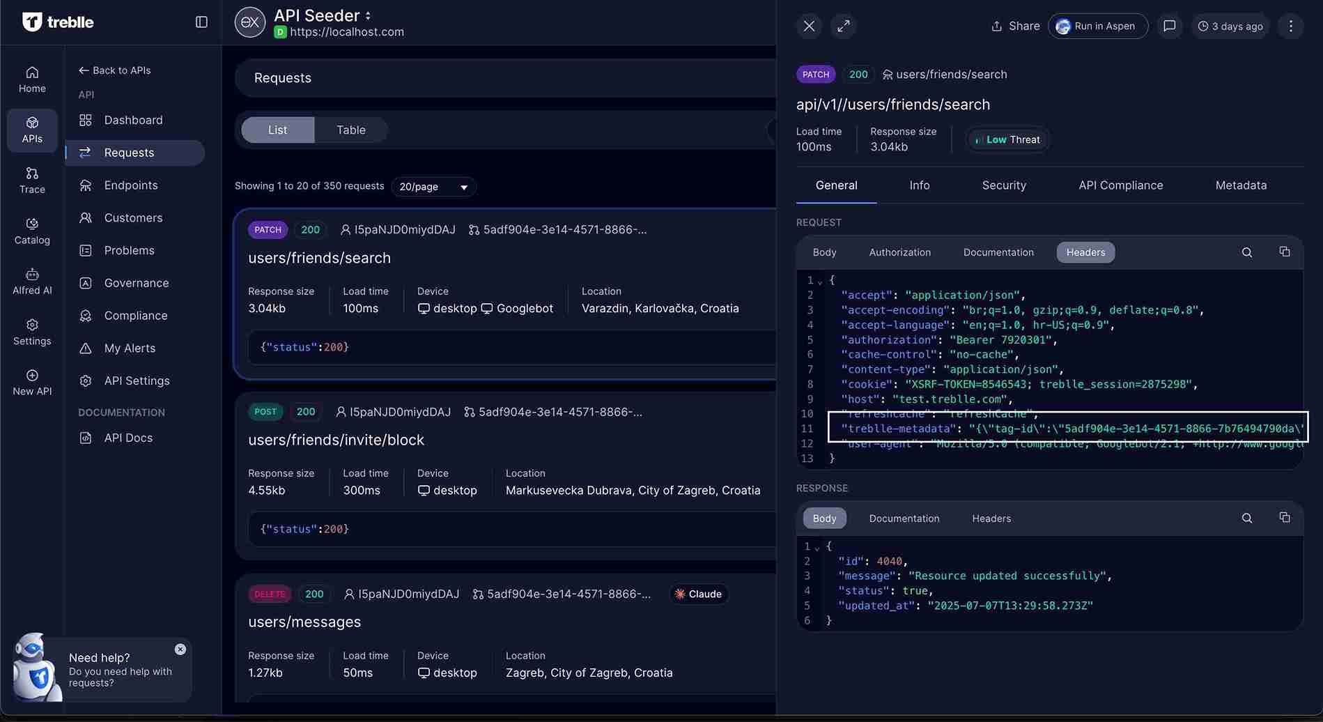 Treblle Metadata Header