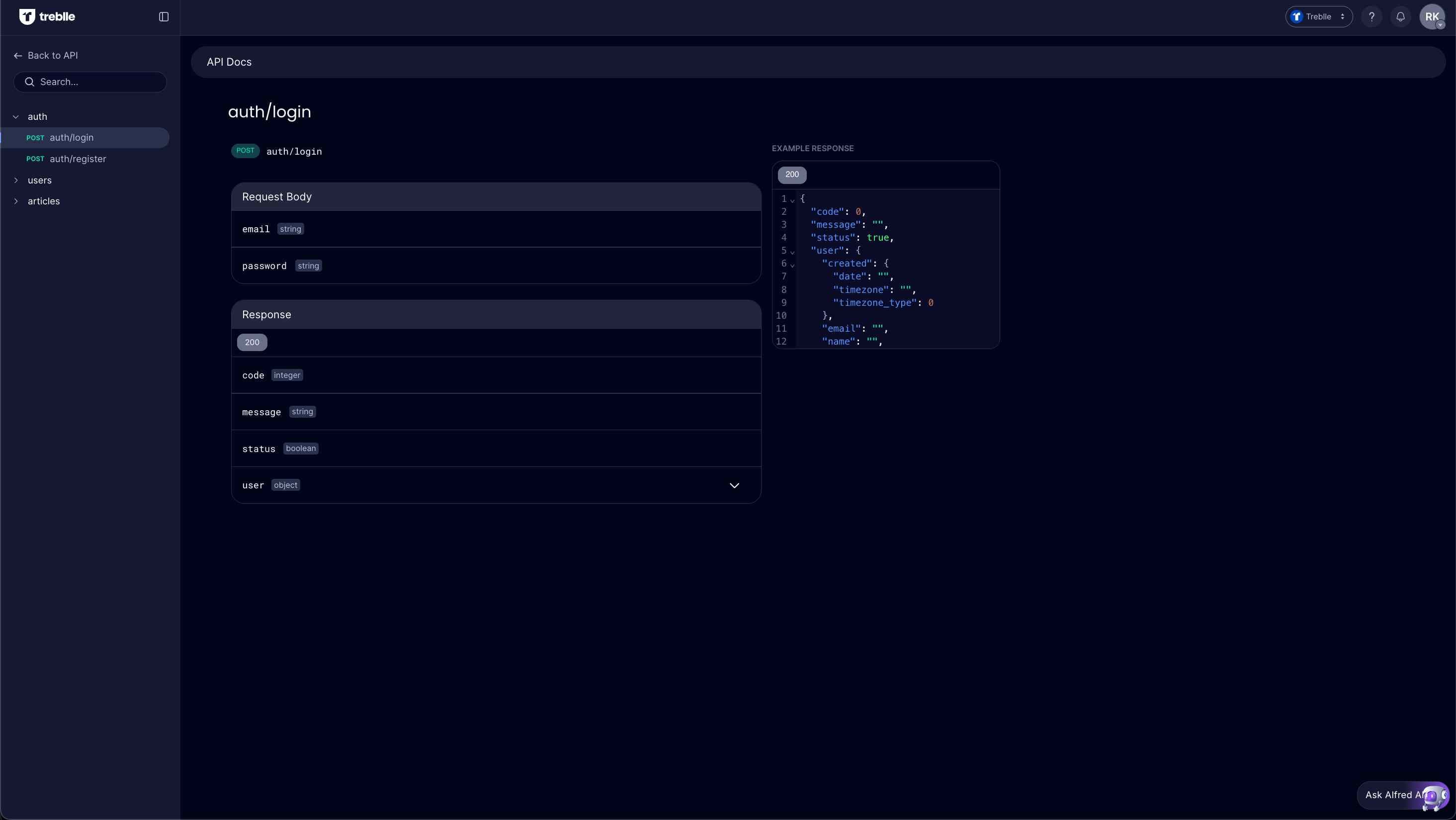 Customer documentation interface
