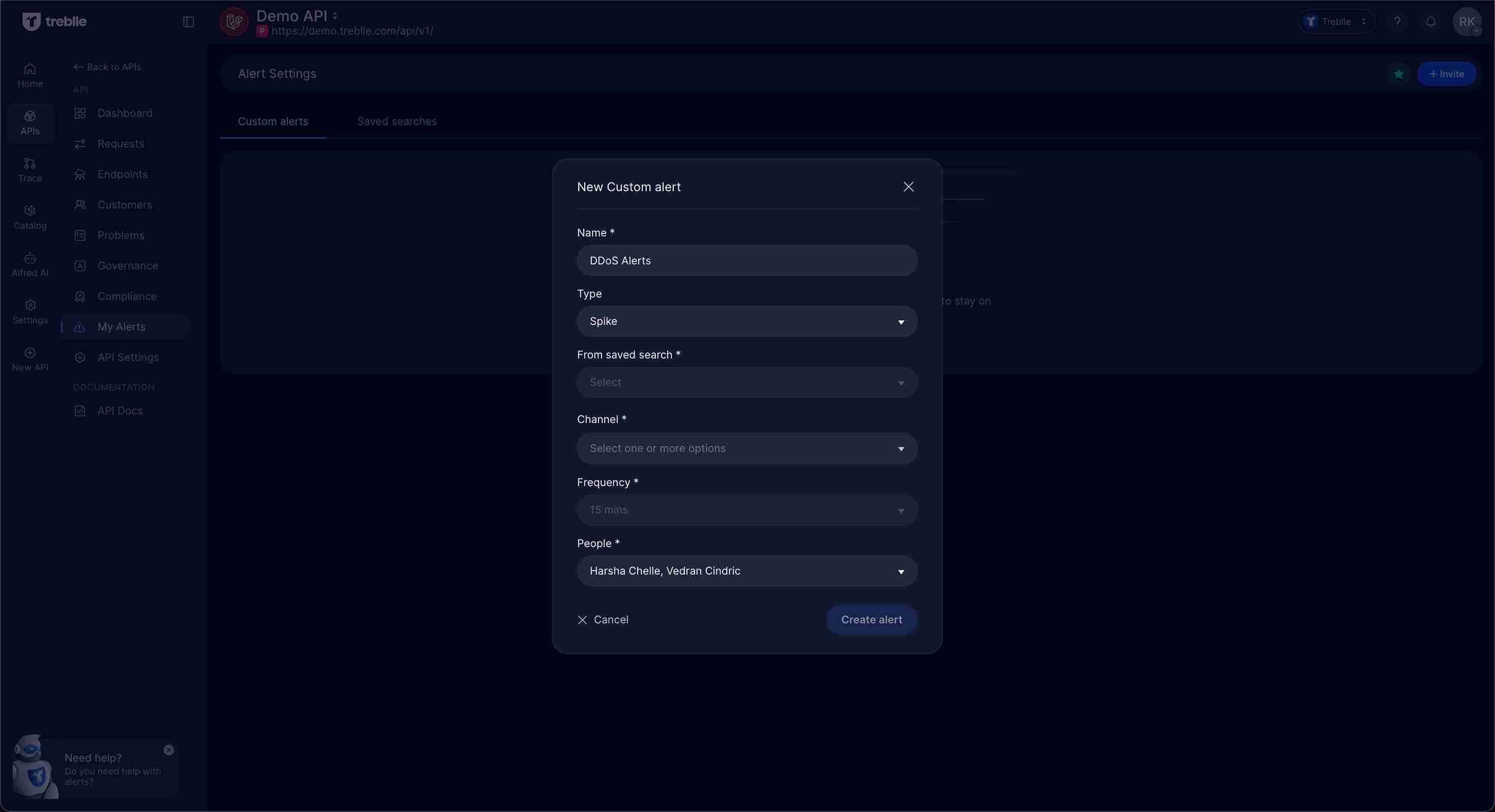 Spike Alert Configuration