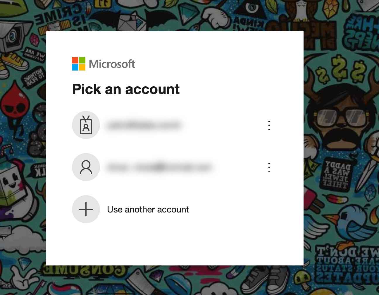 Microsoft Account Picker
