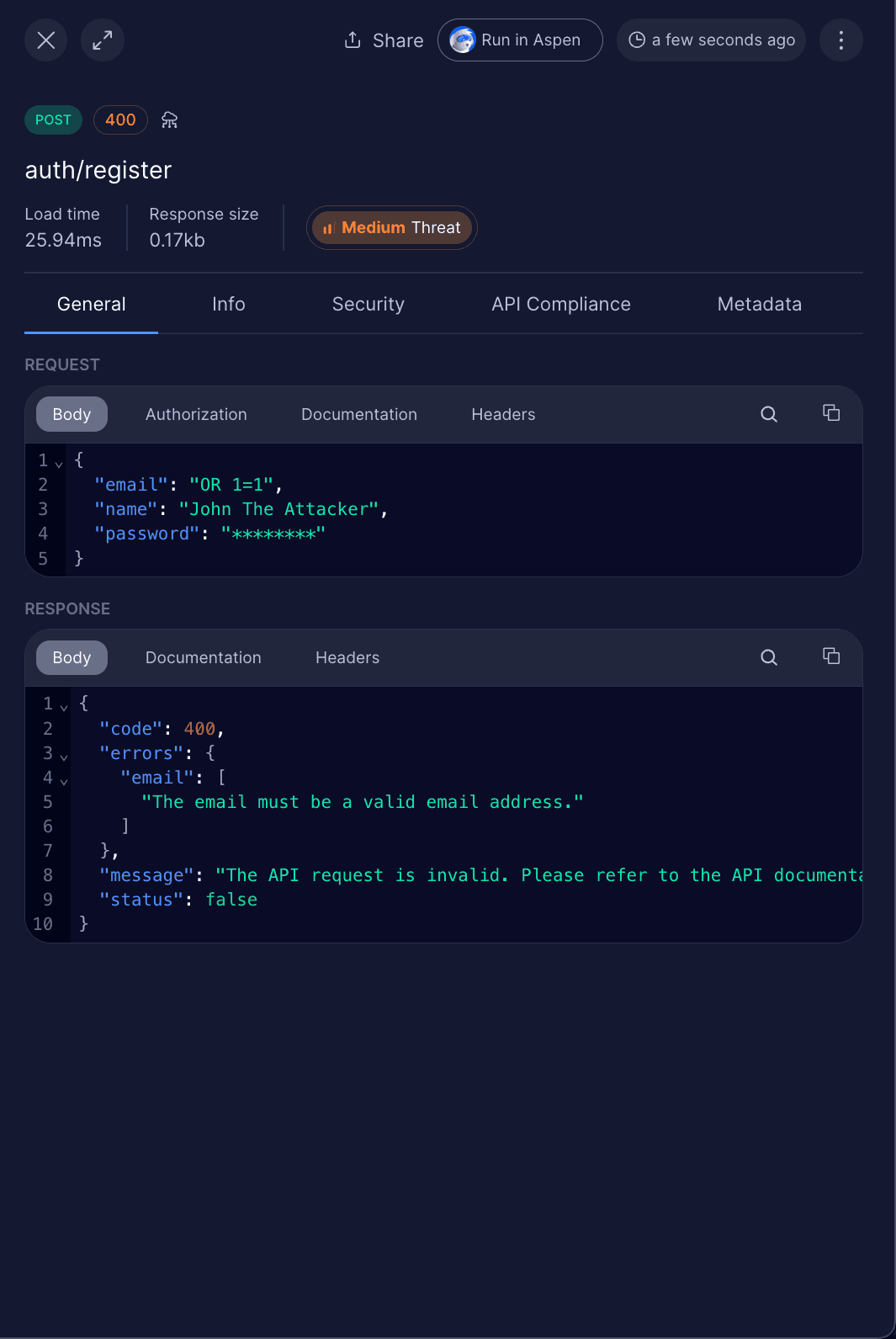 Trace Dashboard - List View
